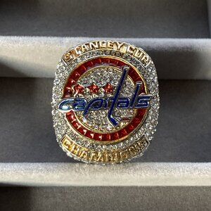 Washington Capitals, 2018 NHL Stanley Cup Ring, Ovechkin Souvenir - Size 12